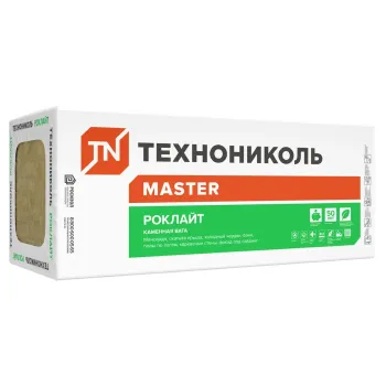 Изображение товара Утеплитель каменная вата Технониколь Роклайт 1200х600х50мм 35кг/м³ для теплоизоляции Изображение товара Утеплитель каменная вата Технониколь Роклайт 1200х600х50мм 35кг/м³ для теплоизоляции