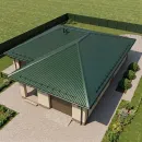 Профнастил МП20 1150x2500мм 0,45мм (RAL 6005) зеленый мох_3