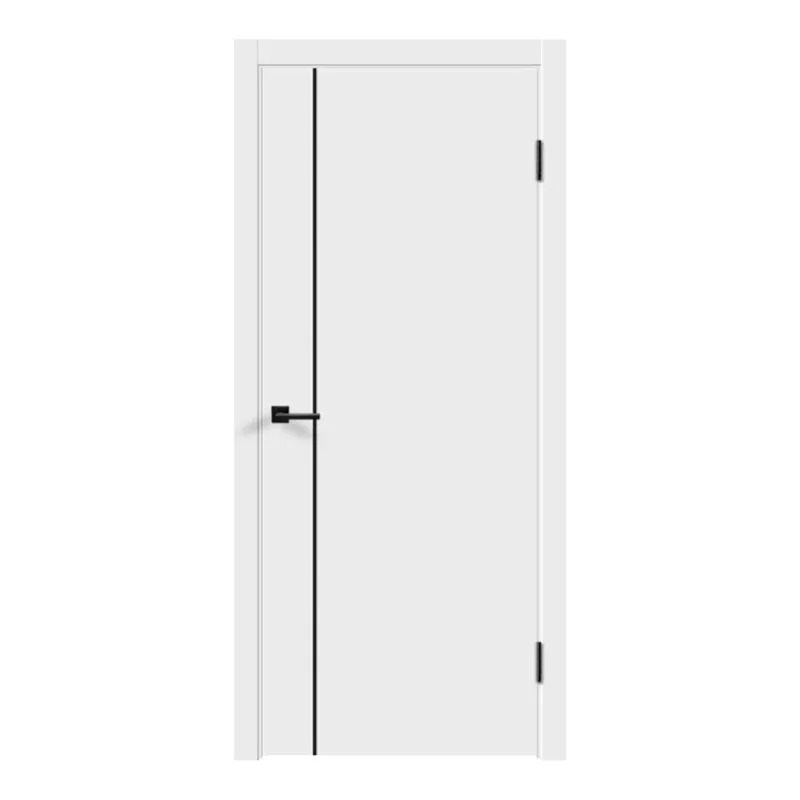 Полотно дверное глухое Velldoris Flat M1 600х2000 мм эмалит белый_1