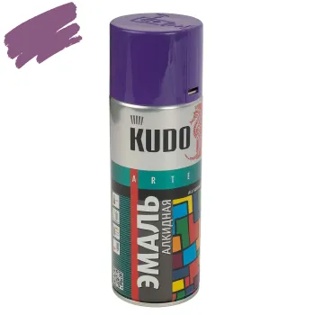 Изображение товара Эмаль аэрозольная Kudo фиолетовая RAL 4001 глянцевая 0,52л Изображение товара Эмаль аэрозольная Kudo фиолетовая RAL 4001 глянцевая 0,52л