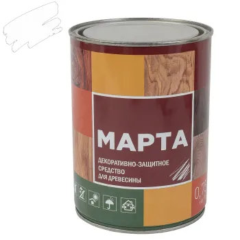 Изображение товара Деревозащитное бесцветное полуматовое средство Marta 0,75л для внутренней и наружной обработки Изображение товара Деревозащитное бесцветное полуматовое средство Marta 0,75л для внутренней и наружной обработки