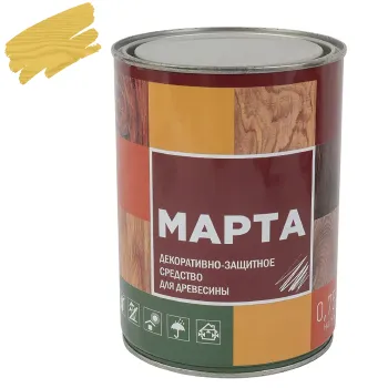 Изображение товара Деревозащитное средство Marta Сосна 0,75 л для внутренней и наружной обработки древесины Изображение товара Деревозащитное средство Marta Сосна 0,75 л для внутренней и наружной обработки древесины