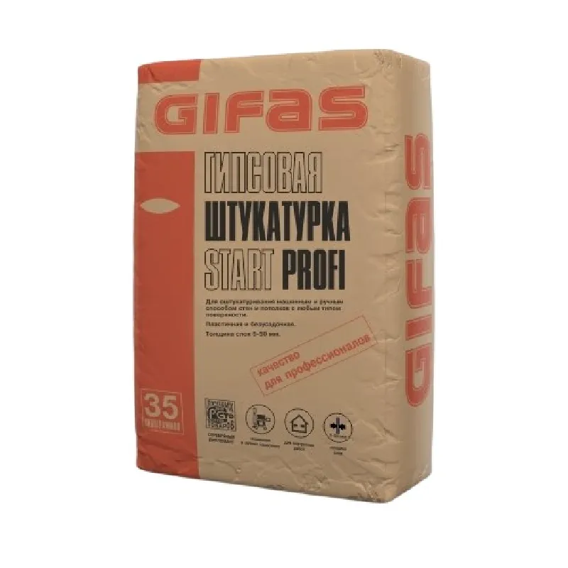 Штукатурка гипсовая Gifas Start Profi 35кг_1