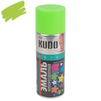 Изображение товара Эмаль аэрозольная акриловая Kudo зеленая матовая 0,52л для мебели и декора Изображение товара Эмаль аэрозольная акриловая Kudo зеленая матовая 0,52л для мебели и декора