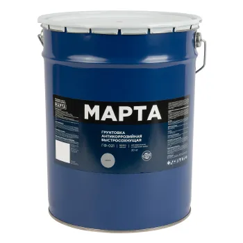 Изображение товара Грунт ГФ-021 Марта серый 20кг для грунтования Изображение товара Грунт ГФ-021 Марта серый 20кг для грунтования