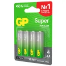 Батарейка алкалиновая LR6 АА GP Super Alkaline 4шт_2