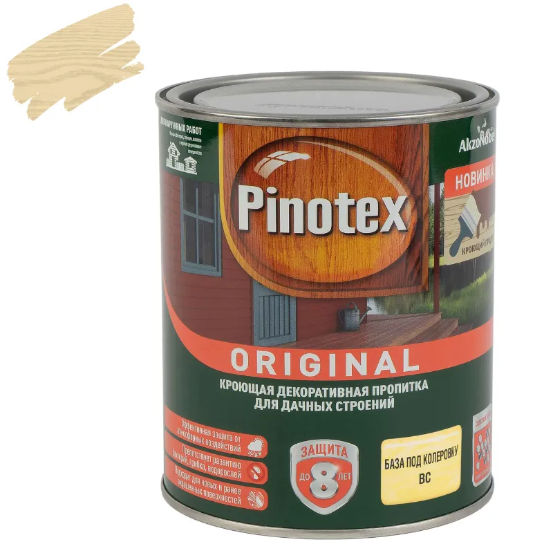 Декоративно-защитное средство для дерева Pinotex Original (база C) полуматовое 0,84л_1
