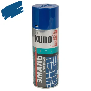 Изображение товара Эмаль аэрозольная Kudo синяя (RAL 5005) 0,52л глянцевая Изображение товара Эмаль аэрозольная Kudo синяя (RAL 5005) 0,52л глянцевая