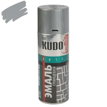 Изображение товара Эмаль аэрозольная Kudo серая глянцевая RAL 7040 0,52л для металла и дерева Изображение товара Эмаль аэрозольная Kudo серая глянцевая RAL 7040 0,52л для металла и дерева