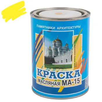 Изображение товара Краска масляная МА-15 Farbitex желтая глянцевая 0,9кг для внутренних и внешних работ Изображение товара Краска масляная МА-15 Farbitex желтая глянцевая 0,9кг для внутренних и внешних работ