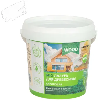 Изображение товара Лазурь акриловая защитно-красящая Farbitex Профи Wood бесцветная 0,9л Изображение товара Лазурь акриловая защитно-красящая Farbitex Профи Wood бесцветная 0,9л