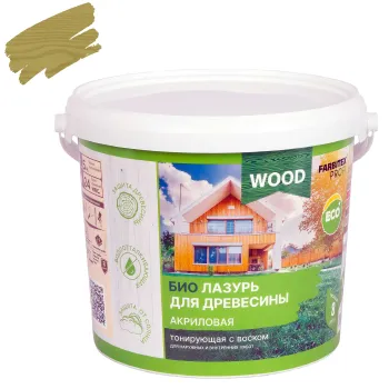 Изображение товара Лазурь акриловая Farbitex Профи Wood тик 5л полуглянцевая защитная краска для дерева Изображение товара Лазурь акриловая Farbitex Профи Wood тик 5л полуглянцевая защитная краска для дерева