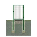 Калитка для 3D забора 1х1,5м с проушинами и петлями (RAL 6005) зеленый мох_3