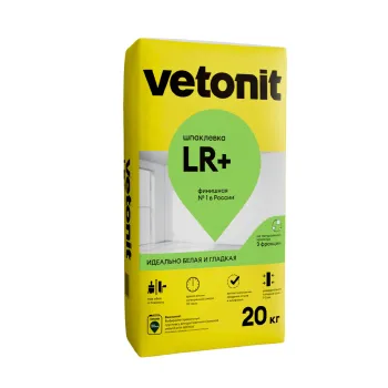 Изображение товара Шпаклевка полимерная финишная Vetonit LR+, 20 кг для внутренних работ Изображение товара Шпаклевка полимерная финишная Vetonit LR+, 20 кг для внутренних работ