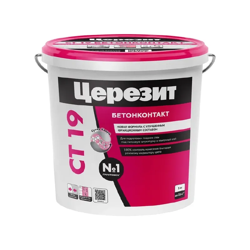 Грунтовка бетонконтакт Церезит CT19 5 кг морозостойкая_1