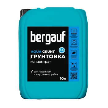 Изображение товара Грунтовка-концентрат Bergauf Aqua Grunt 10 л для внутренних и наружных работ Изображение товара Грунтовка-концентрат Bergauf Aqua Grunt 10 л для внутренних и наружных работ
