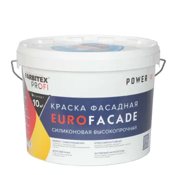 Краска фасадная EuroFacade матовая 8л Farbitex