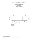 Планка стыковочная сложная 0,45х75мм (RAL 9003) белая 3м_2