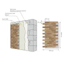 Покрытие декоративное АМК 995х1250мм №100 кирпич бежевый 1,24м²_3