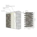 Покрытие декоративное АМК 995х1250мм №200 кирпич светло-серый 1,24м²_3