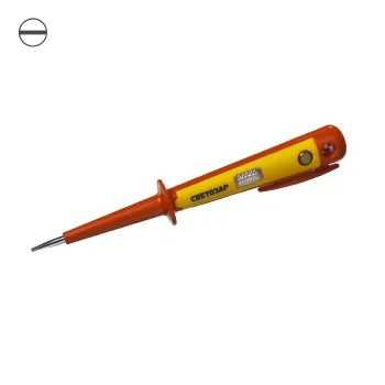 Изображение товара Отвертка-пробник светозар SV-45161-15 100-250В для проверки электросетей Изображение товара Отвертка-пробник светозар SV-45161-15 100-250В для проверки электросетей