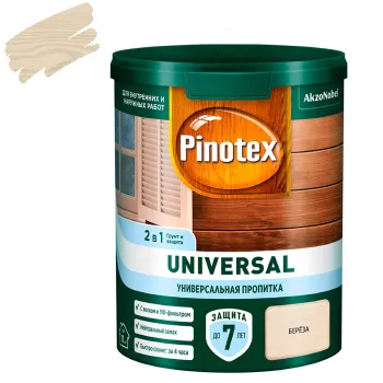 Пропитка 2в1 Pinotex Universal береза полуматовая 0,9л