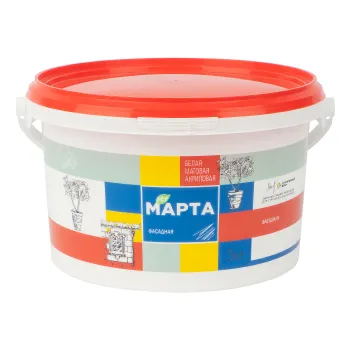 Краска фасадная Марта матовая 3кг
