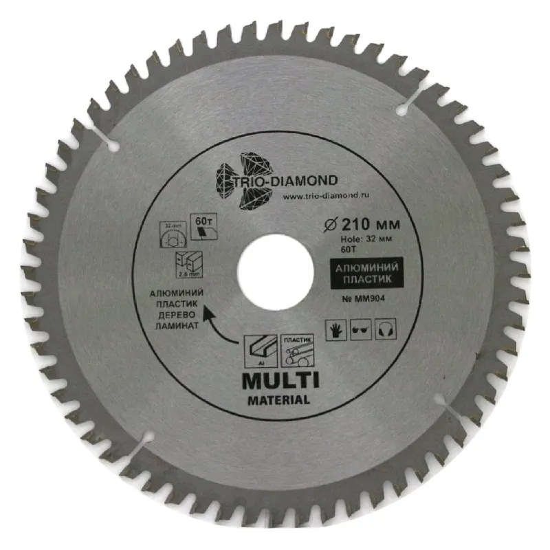 Диск пильный универсальный Trio-Diamond Multi Material 210х60Tх30/32_1