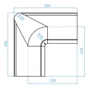 Угол желоба внутренний 125мм 90° GS lite (RAL 9003) белый_2