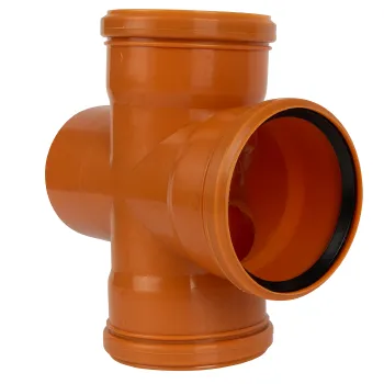 Изображение товара Крестовина канализационная наружная 110х110х110 мм 87° RTP Изображение товара Крестовина канализационная наружная 110х110х110 мм 87° RTP