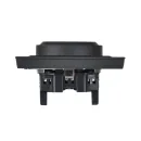 Розетка двухместная с заземлением Brite сталь IP20 IEK_4