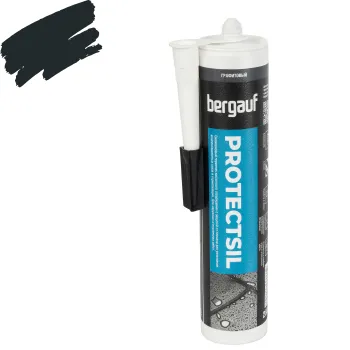 Затирка силиконовая Bergauf Protectsil графит 280мл