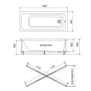 Ванна акриловая Triton Прага 180x80_5