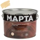 Декоративно-защитное средство для дерева с маслом и воском Марта бесцветное полуглянцевое 9л_1