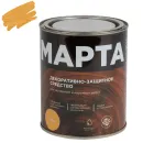 Декоративно-защитное средство для дерева с маслом и воском Марта сосна полуглянцевое 0,75л_1