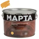 Декоративно-защитное средство для дерева с маслом и воском Марта сосна полуглянцевое 9л_1