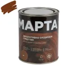 Декоративно-защитное средство для дерева с маслом и воском Марта тик полуглянцевое 0,75л_1