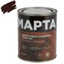Декоративно-защитное средство для дерева с маслом и воском Марта палисандр полуглянцевое 0,75л_1