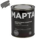 Декоративно-защитное средство для дерева Марта скандинавский серый полуматовое 0,75л_1