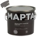 Декоративно-защитное средство для дерева Марта скандинавский серый полуматовое 2,7л_1