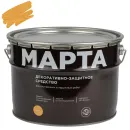Декоративно-защитное средство для дерева Марта сосна полуматовое 9л_1