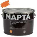 Декоративно-защитное средство для дерева Марта орегон полуматовое 9л_1