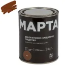 Декоративно-защитное средство для дерева Марта тик полуматовое 0,75л_1
