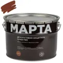Декоративно-защитное средство для дерева Марта махагон полуматовое 9л_1