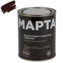 Декоративно-защитное средство для дерева Марта палисандр полуматовое 0,75л_1