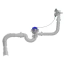 Сифон для ванны 1 1/2"х40 Aquant с выходом 40/50 и переливом_4