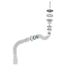 Сифон для душевого поддона 1 1/2"х40 Aquant с выходом 40/50_3