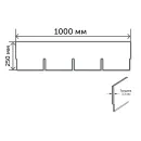 Плитка фасадная Технониколь Hauberk 3х250х1000мм кирпич каталонский 2м²_2