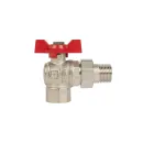 Кран шаровый со сгоном угловой 1/2" бабочка ГОСТ HLV_2
