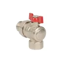 Кран шаровый со сгоном угловой 3/4" бабочка ГОСТ HLV_3